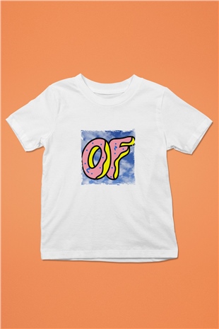 Odd Future Baskılı Unisex Beyaz Çocuk Tişört