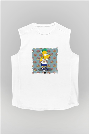 Odd Future Baskılı Unisex Beyaz Kolsuz Tişört