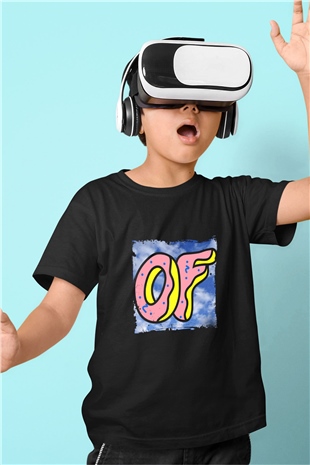 Odd Future Baskılı Unisex Siyah Çocuk Tişört
