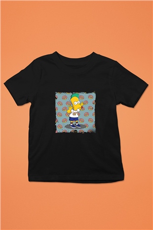Odd Future Baskılı Unisex Siyah Çocuk Tişört