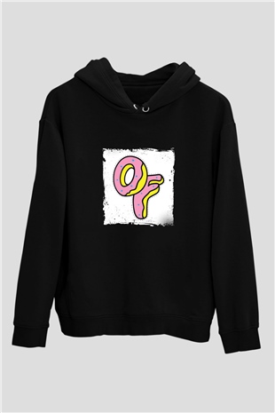 Odd Future Baskılı Unisex Siyah Hoodie