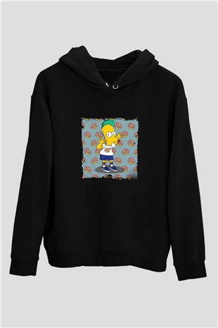 Odd Future Baskılı Unisex Siyah Hoodie