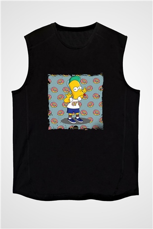 Odd Future Baskılı Unisex Siyah Kolsuz Tişört