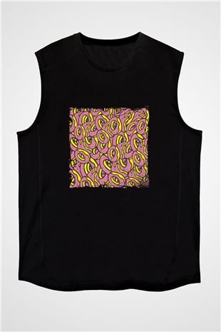 Odd Future Baskılı Unisex Siyah Kolsuz Tişört