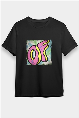 Odd Future Baskılı Unisex Siyah Tişört