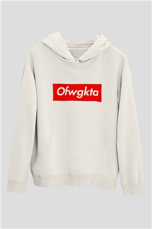 Odd Future Beyaz Unisex Kapşonlu Sweatshirt