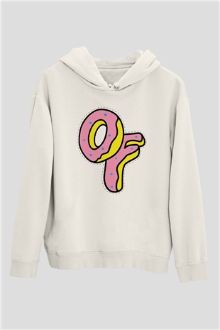 Odd Future Beyaz Unisex Kapüşonlu Sweatshirt
