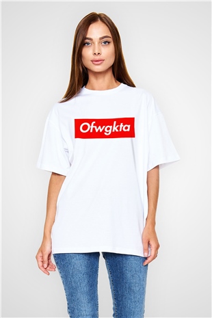 Odd Future Beyaz Unisex Oversize Tişört T-Shirt