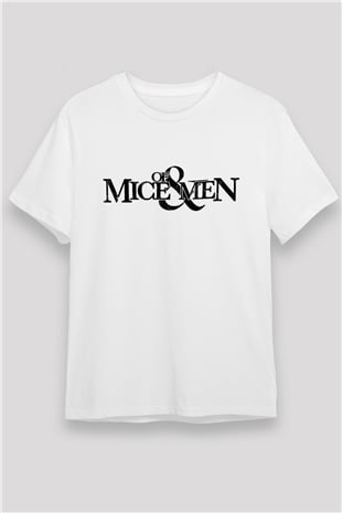 Of Mice and Men Beyaz Unisex Tişört T-Shirt - TişörtFabrikası