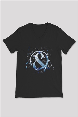Of Mice and Men Siyah Unisex V Yaka Tişört