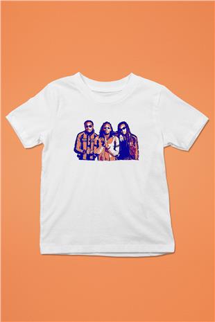 Offset Baskılı Beyaz Unisex Beyaz Çocuk Tişört - Tshirt