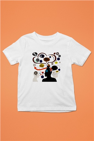 Öğretmen Baskılı Beyaz Unisex Çocuk Tişört