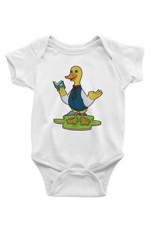 Öğretmen Beyaz Bebek Body - Zıbın
