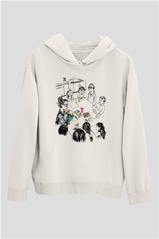 Öğretmen Beyaz Unisex Hoodie