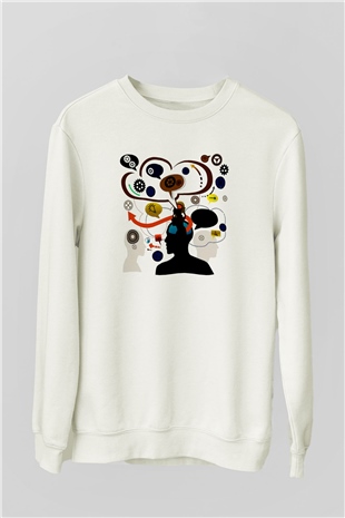 Öğretmen Beyaz Unisex Sweatshirt