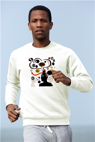 Öğretmen Beyaz Unisex Sweatshirt