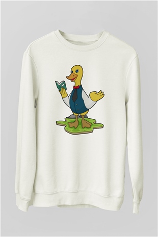 Öğretmen Beyaz Unisex Sweatshirt