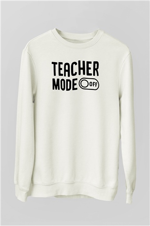 Öğretmen Beyaz Unisex Sweatshirt
