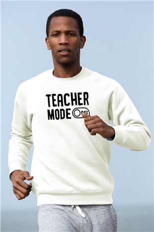 Öğretmen Beyaz Unisex Sweatshirt