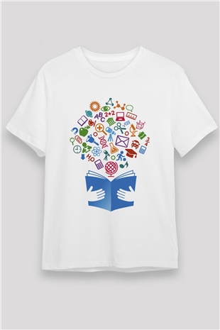 Öğretmen Beyaz Unisex Tişört T-Shirt - TişörtFabrikası