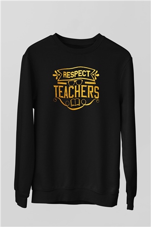 Öğretmen Siyah Unisex Sweatshirt