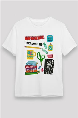 Öğretmenler Günü Baskılı Unisex Beyaz Tişört - Tshirt