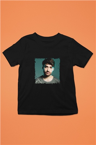 Oliver Heldens Baskılı Unisex Siyah Çocuk Tişört