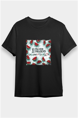Oliver Heldens Baskılı Unisex Siyah Tişört