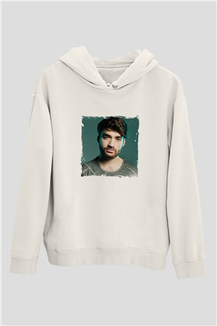 Oliver HeldensBaskılı Beyaz Hoodie