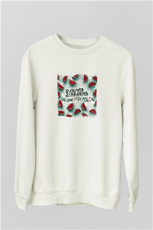 Oliver HeldensBaskılı Beyaz Sweatshirt