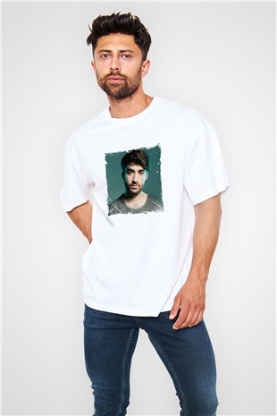 Oliver HeldensBaskılı Beyaz Oversize Tişört