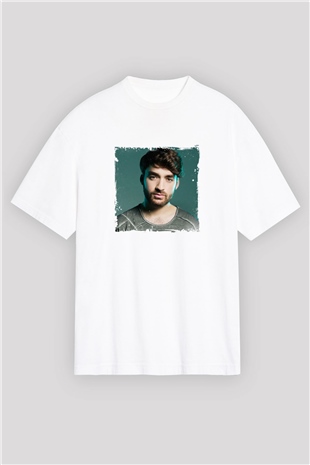 Oliver HeldensBaskılı Beyaz Oversize Tişört