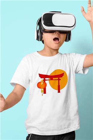 Om Baskılı Beyaz Unisex Beyaz Çocuk Tişört - Tshirt