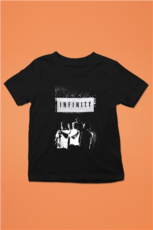 One Direction Baskılı Siyah Unisex Çocuk Tişört
