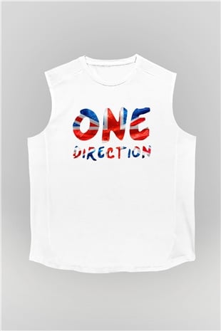 One Direction Beyaz Unisex Kolsuz Tişört