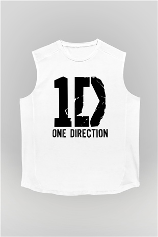One Direction Beyaz Unisex Kolsuz Tişört