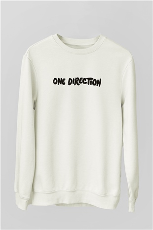 One Direction Beyaz Unisex Sweatshirt