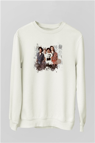 One Direction Beyaz Unisex Sweatshirt