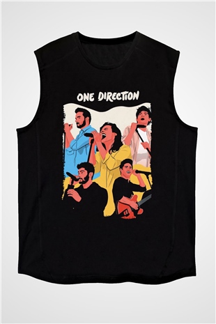 One Direction Siyah Unisex Kolsuz Tişört