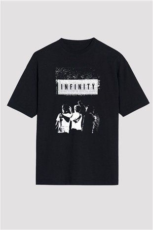 One Direction Siyah Unisex Oversize Tişört T-Shirt