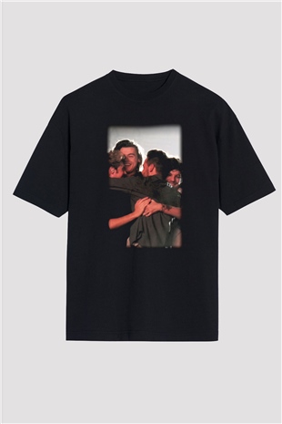 One Direction Siyah Unisex Oversize Tişört T-Shirt