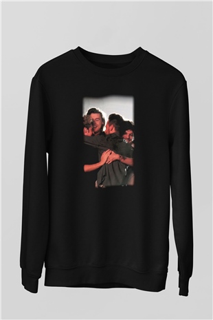 One Direction Siyah Unisex Sweatshirt
