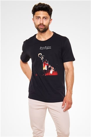 One Direction Siyah Unisex Tişört T-Shirt - TişörtFabrikası