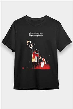One Direction Siyah Unisex Tişört T-Shirt - TişörtFabrikası