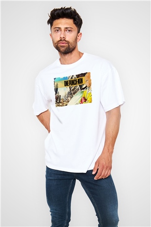 One Punch Man Beyaz Oversize Tişört Oversize T-shirt