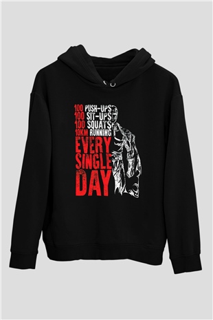 One Punch Man Siyah Unisex Hoodie