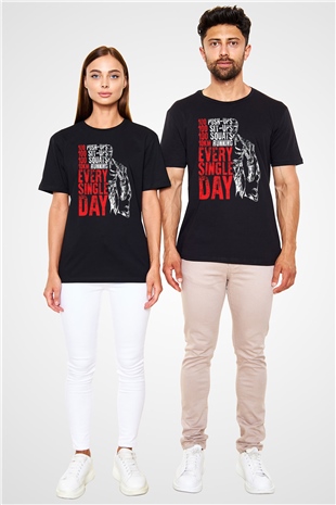 One Punch Man Siyah Unisex Tişört T-Shirt