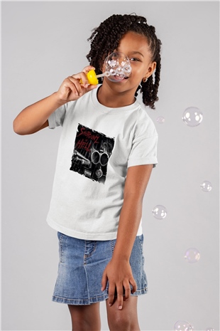 Onyx Baskılı Unisex Beyaz Çocuk Tişört