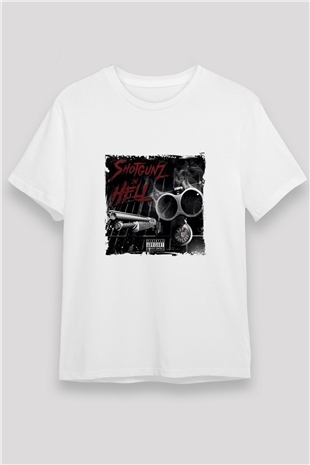 Onyx Baskılı Unisex Beyaz Tişört
