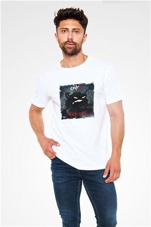 Onyx Baskılı Unisex Beyaz Tişört